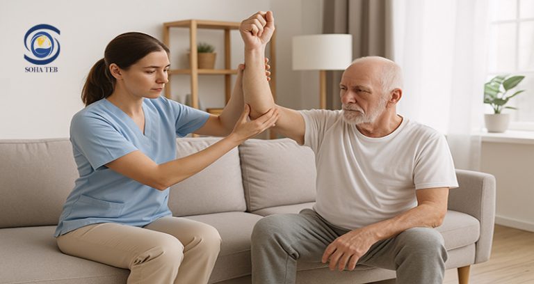 فیزیوتراپی سکته مغزی در منزل