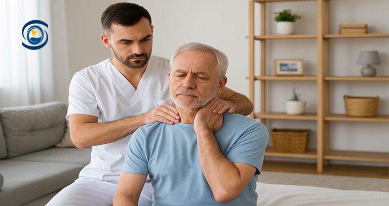 فیزیوتراپی گردن در منزل