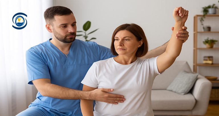 فیزیوتراپی شانه در منزل