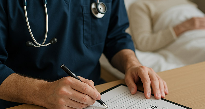 گواهی فوت در منزل کرج